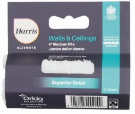 (image for) HARRIS ULTIMATE JUMBO ROLLER SLEEVE MEDIUM PILE - 4INCH