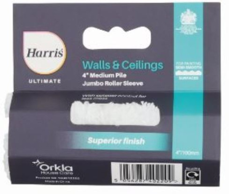 (image for) HARRIS ULTIMATE JUMBO ROLLER SLEEVE MEDIUM PILE - 4INCH