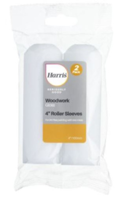(image for) HARRIS SERIOUSLY GOOD WOOD WORK GLOSS SLEEVE - 4INCHX2S