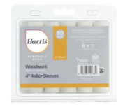 (image for) HARRIS SERIOUSLY GOOD WOOD WORK STAIN & VARNISH SLEEVE - 4INCH X 10S