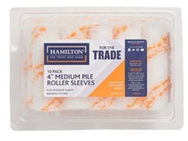 (image for) HAMILTON FOR THE TRADE MEDIUM PILE MINI ROLLER SLEEVES - 10PCS - 4INCH