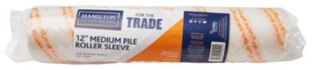 (image for) HAMILTON FOR THE TRADE MEDIUM PILE ROLLER SLEEVES - 12INCH