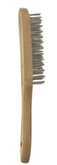 (image for) LYNWOOD 4 ROW WIRE BRUSH WOODEN HANDLE - STD