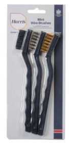 (image for) HARRIS ESSENTIALS PERPERATION MINI WIRE BRUSHES - 3PK - ASST