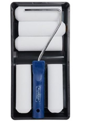 (image for) HAMILTON FOR THE TRADE MINI FOAM PAINT ROLLER SET - 4INCH - 7PCS