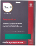 (image for) HARRIS ULTIMATE PREPARATION ASORTED ALUMINIUM OXIDE HEAVY SANDING & STRIPPING SANDPAPER - 4S