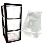 (image for) DRAWER 3 UNIT BLACK