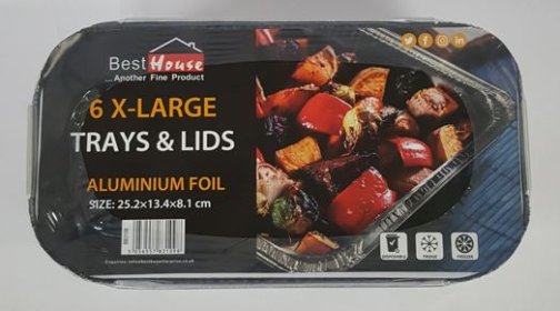 (image for) BB FOIL CONTAINER+LIDS 6S