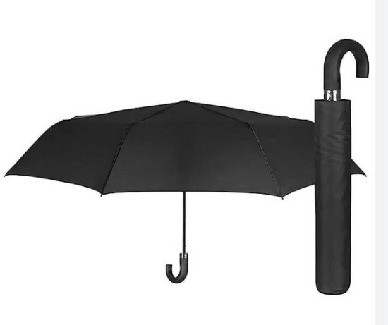 (image for) UMBRELLA CROOKED HANDLE BLK