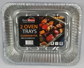 (image for) BB FOIL ROAST TRAY MEDIUM 2S