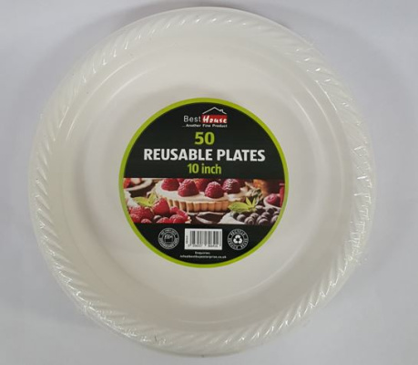 (image for) BB PLASTIC PLATE REUSE 50S
