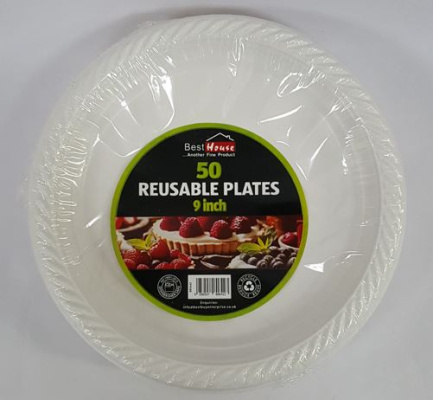 (image for) BB PLASTIC PLATE REUSE 50S