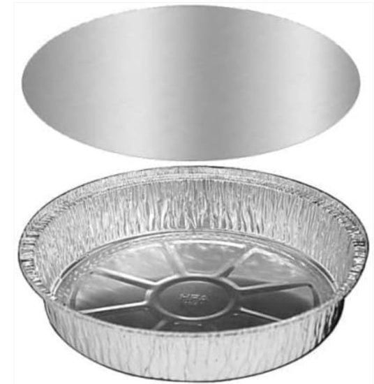 (image for) BB FOIL ROUND TRAYS+LIDS 2S
