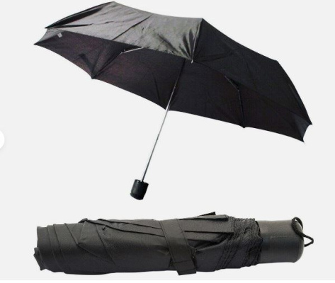 (image for) UMBRELLA MINI BLK/GLD HANDLE