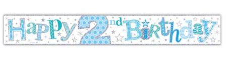 (image for) SEL B/DAY BANNER AGE 2 BOY