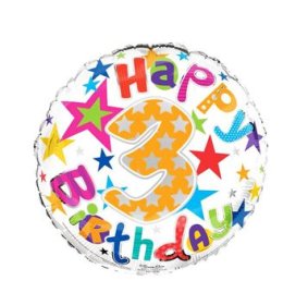 (image for) SEL FOIL BALLOON-AGE 3