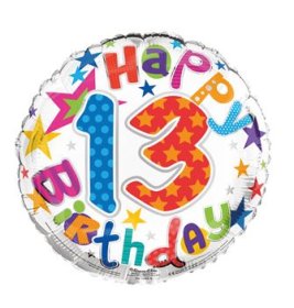 (image for) SEL FOIL BALLOON-AGE 13 UNISEX