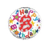 (image for) SEL FOIL BALLOON-AGE 8 UNISEX