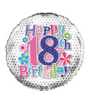 (image for) SEL FOIL BALLOON-AGE 18 FEMALE
