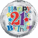 (image for) SEL FOIL BALLOON-AGE 21 MALE