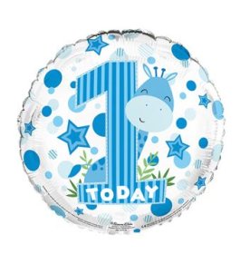(image for) SEL FOIL BALLOON-AGE 1 BOY