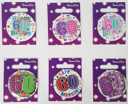 (image for) SEL B/DAY BADGES- 60TH B'DAY