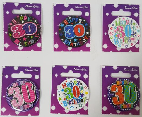 (image for) SEL B/DAY BADGES- 30TH B\'DAY