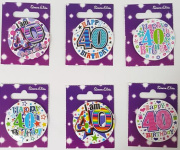 (image for) SEL B/DAY BADGES- 40TH B'DAY