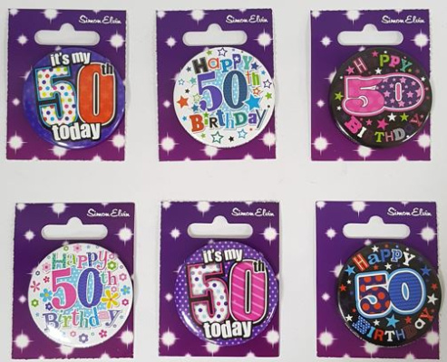 (image for) SEL B/DAY BADGES- 50TH B\'DAY