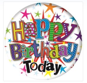 (image for) SEL B/DAY BADGES- HAPPY B'DAY