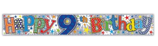 (image for) SEL WALL BANNER AGE 9 BOY