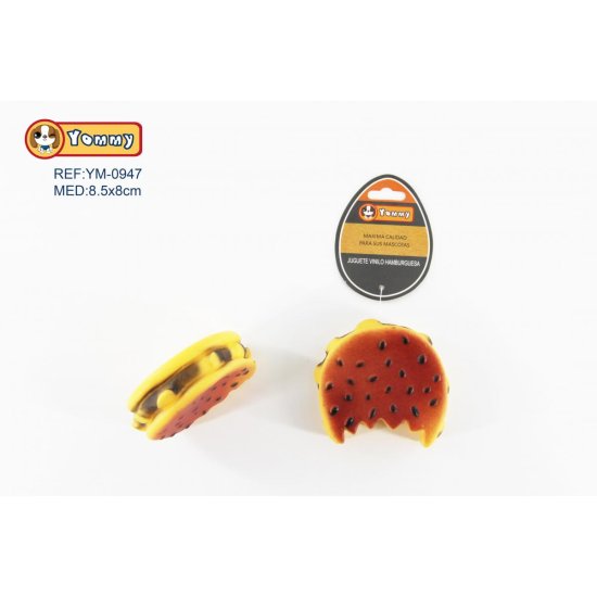 (image for) PET TOY VINYL SESAME HAMBURGER