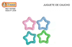 (image for) PET TOY RUBBER STAR ASST