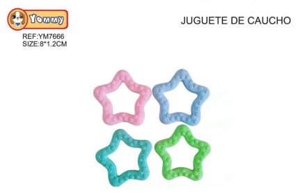 (image for) PET TOY RUBBER STAR ASST