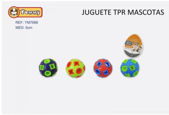 (image for) PET TOY RUBER BAL LIGHT+SOUND