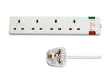 (image for) E/STAR 4WAY EXTEN LEAD WHITE
