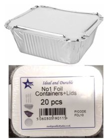 (image for) SDL FOIL CONTAINER+LID 20S