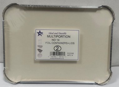 (image for) SDL FOIL CONT+LID M/PORTION 2S