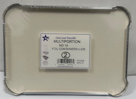 (image for) SDL FOIL CONT+LID M/PORTION 2S