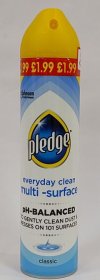 (image for) PLEDGE MULTI SURFACE CLASSIC CLEANER PM1.99 - 250ML