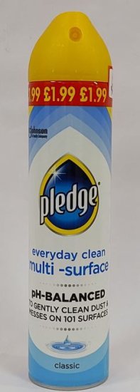 (image for) PLEDGE MULTI SURFACE CLASSIC CLEANER PM1.99 - 250ML