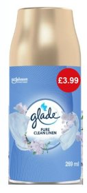 (image for) GLADE AUTOSPRAY REFILL CLEAN LINEN PM3.99 - 269ML