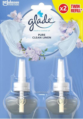 (image for) GLADE PLUG IN REFILL PURE CLEAN LINEN 2S - 20ML
