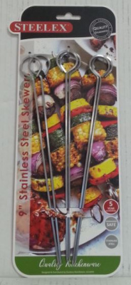 (image for) STEELEX SKEWERS S/STEEL SET6