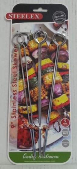 (image for) STEELEX SKEWERS S/STEEL SET6