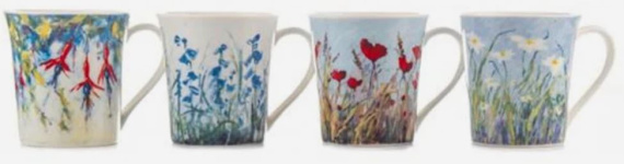 (image for) DUNLEVY MUG FLOWER DESIGN ASST