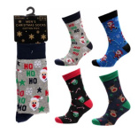 (image for) RJM MENS SOCKS CHIRTSMAS ASSORTED - (6-11)