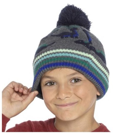 (image for) RJM BOYS HAT DINO PRINT BOBBLE