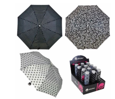 (image for) RJM UMBRELLA SUPERMINI BLK/WHITE