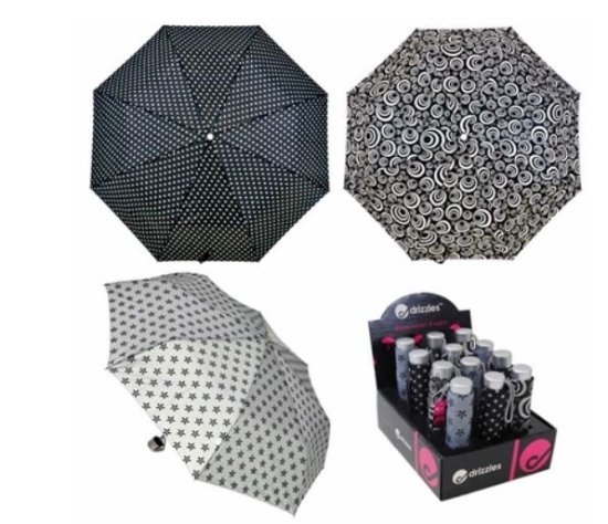 (image for) RJM UMBRELLA SUPERMINI BLK/WHITE